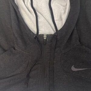 Nike Charcoal Gray Zip-Up Hoodie